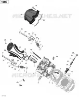Cilinderkop, voor