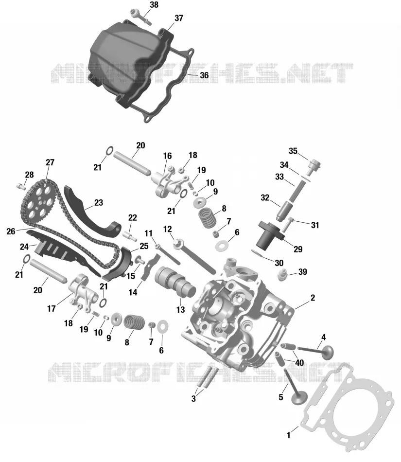 01- ROTAX - FRONT CYLINDER HEAD