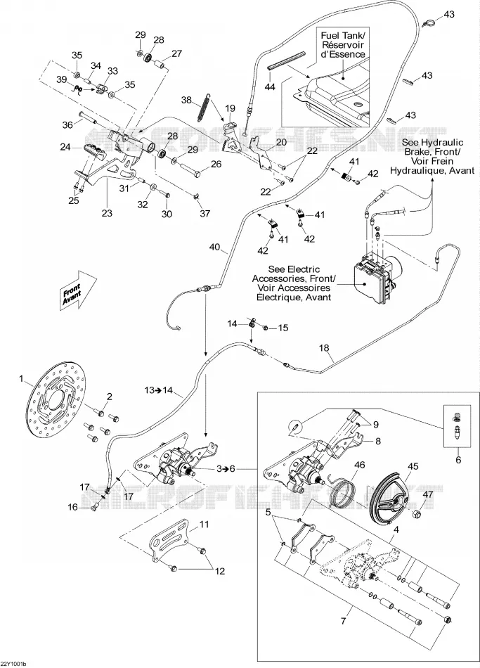 Hydraulische rem achter