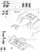 Kit voor spatbord en middenpaneel