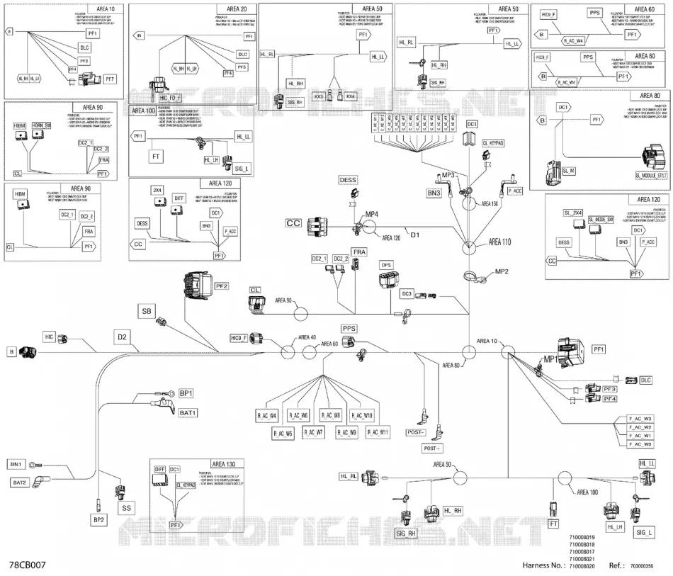 08- ÉLECTRIQUE - CÂBLAGE PRINCIPAL - 710008018