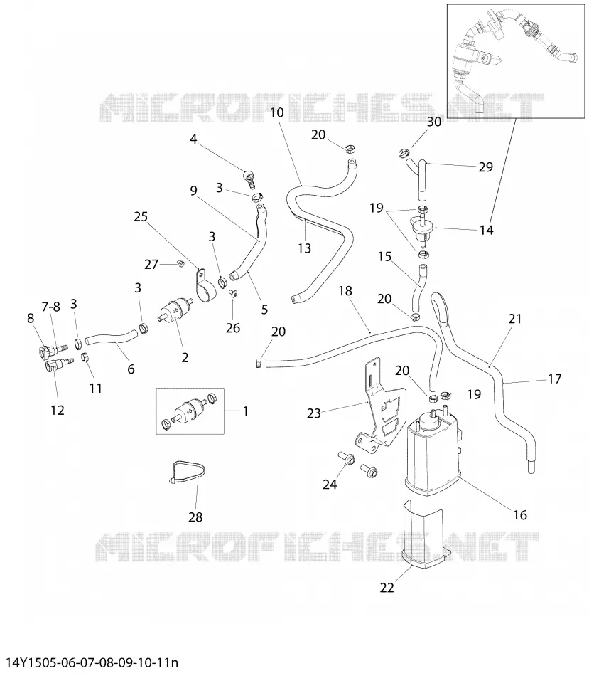 EVAPoratief emissiesysteem - Geen carburateur