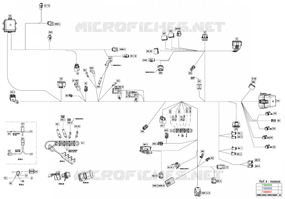 08- ELEKTRISCH HARNAS - MAIN HARNESS - 710008858
