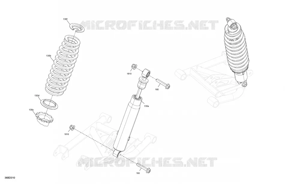 ACHTERWIELOPHANGING SHOCKS