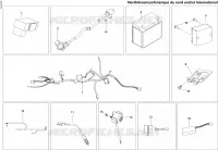 Achterlichten en elektrische componenten