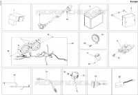 Achterlichten en elektrische componenten