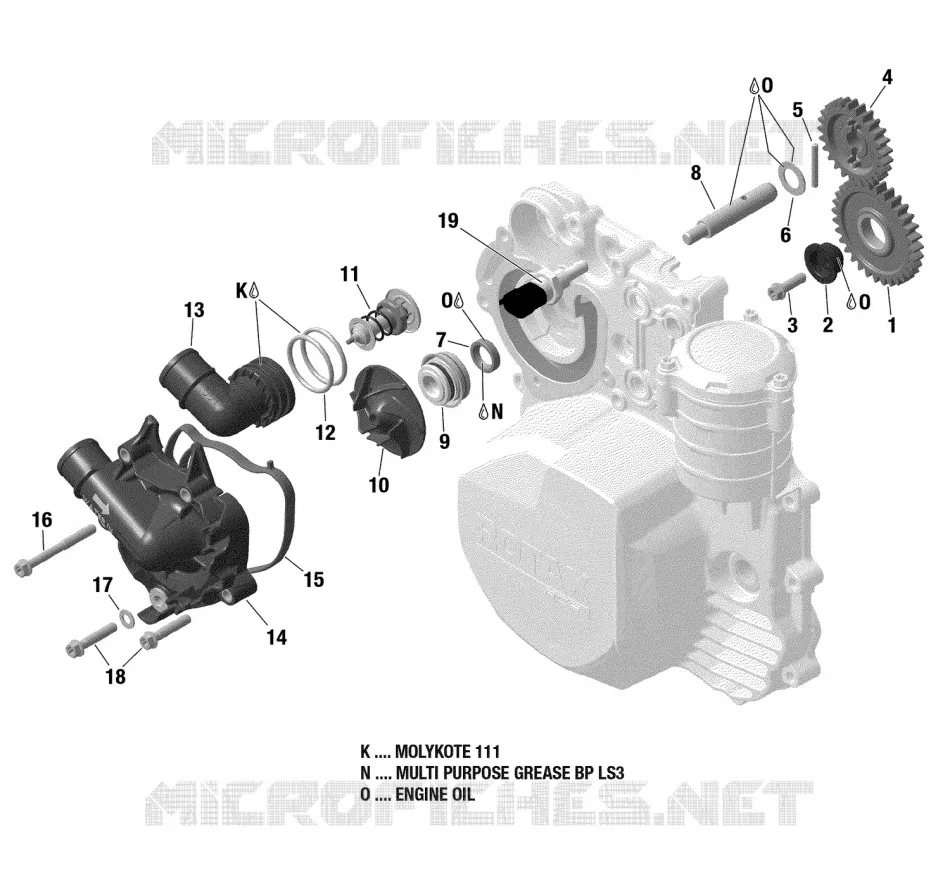 01- ROTAX - REFROIDISSEMENT MOTEUR - 900 ACE