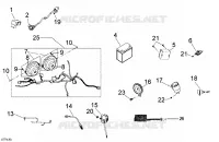 Achterlichten en elektrische componenten