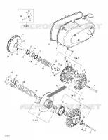 Riem en motorpoelie