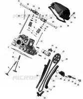 01- ROTAX - REAR CYLINDER HEAD