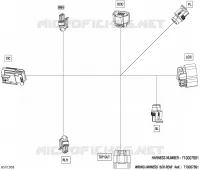 08- ELEKTRISCH HARNAS - WIRING HARNESS BOX REAR - 710007691