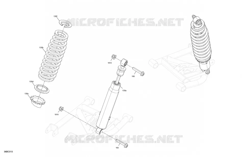 ACHTERWIELOPHANGING SHOCKS