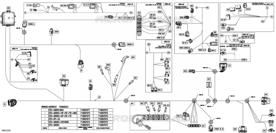 08- ELEKTRISCH HARNAS - MAIN HARNESS - 710007676