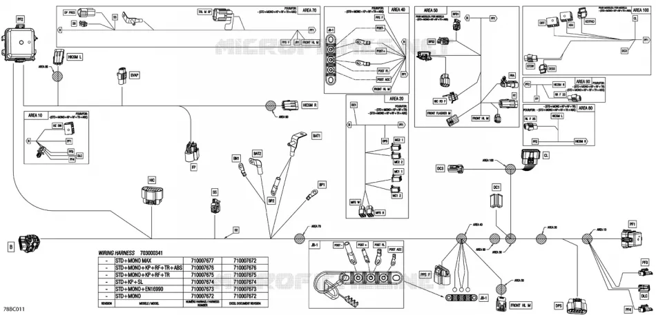 08- ELEKTRISCH HARNAS - MAIN HARNESS - 710007675