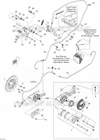 Achter hydraulische rem