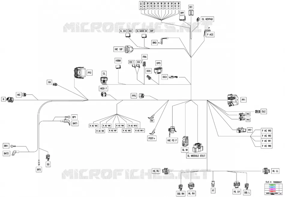 08- ELEKTRISCH HARNAS - MAIN HARNESS - 710008775