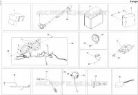 Achterlichten en elektrische componenten