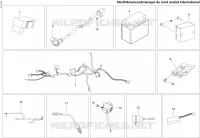 Achterlichten en elektrische componenten
