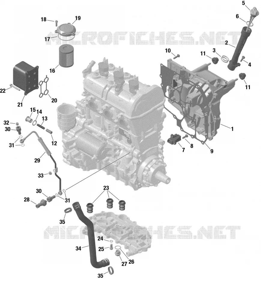 01- ROTAX - LUBRIFICATION DU MOTEUR