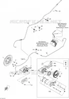 Achter hydraulische rem