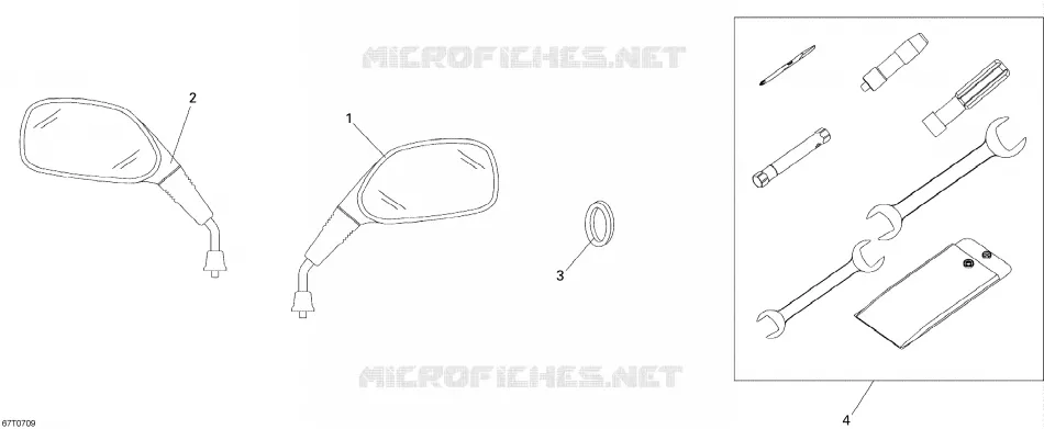 Spiegels en gereedschap
