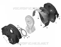 TRANSMISSIE - COUVERCLE CVT - 900 ACE