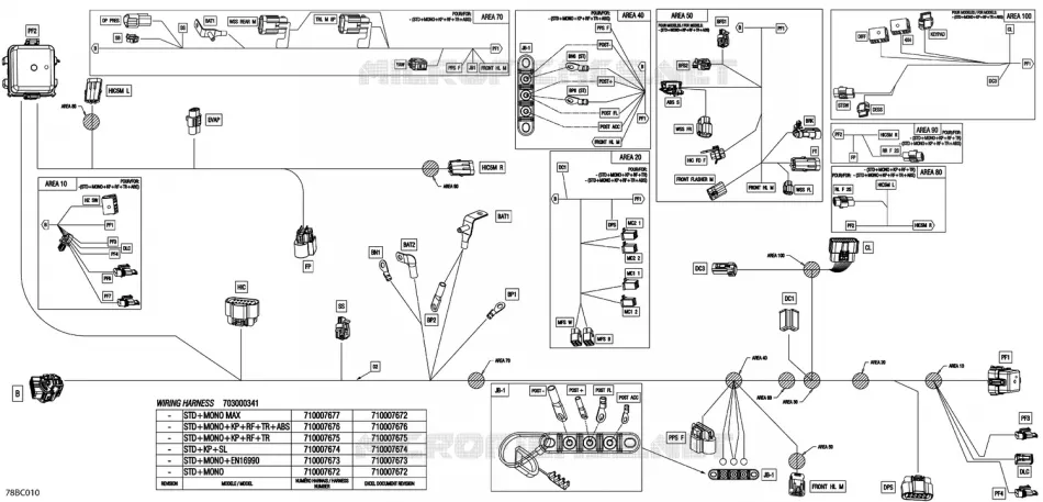 08- ELEKTRISCH HARNAS - MAIN HARNESS - 710008265