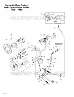 Achter hydraulische rem