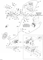 Achter hydraulische rem