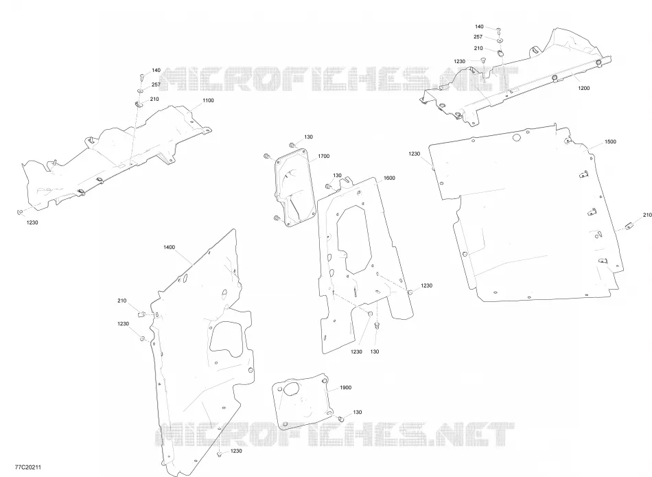Cabine-interieur  - Brandmuur
