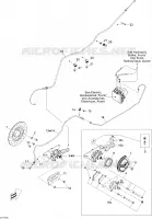 Achter hydraulische rem