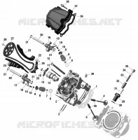 Motor - Cilinderkop, Voor