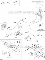Achter hydraulische rem