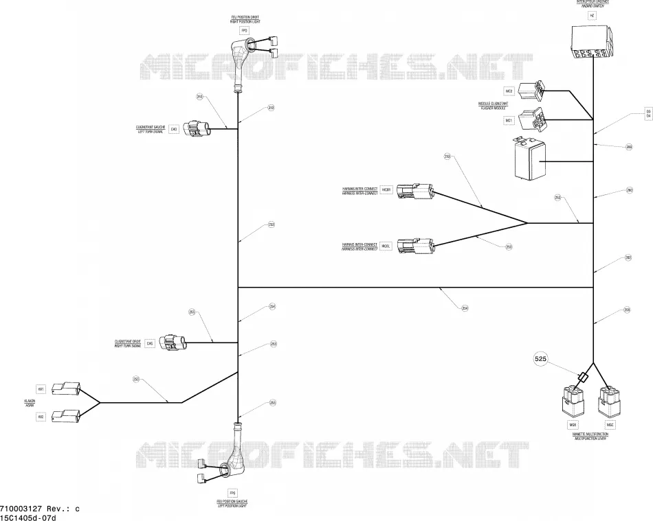 Elektrische kabelboom Assy Europa