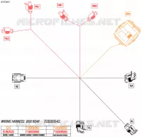 08- ELEKTRISCH HARNAS - REAR BOX WIRING HARNESS - 710009560