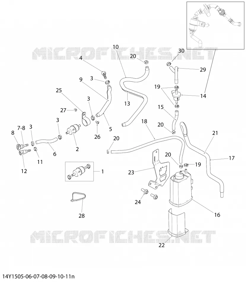 EVAPoratief emissiesysteem - Geen carburateur