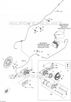 Achter hydraulische rem
