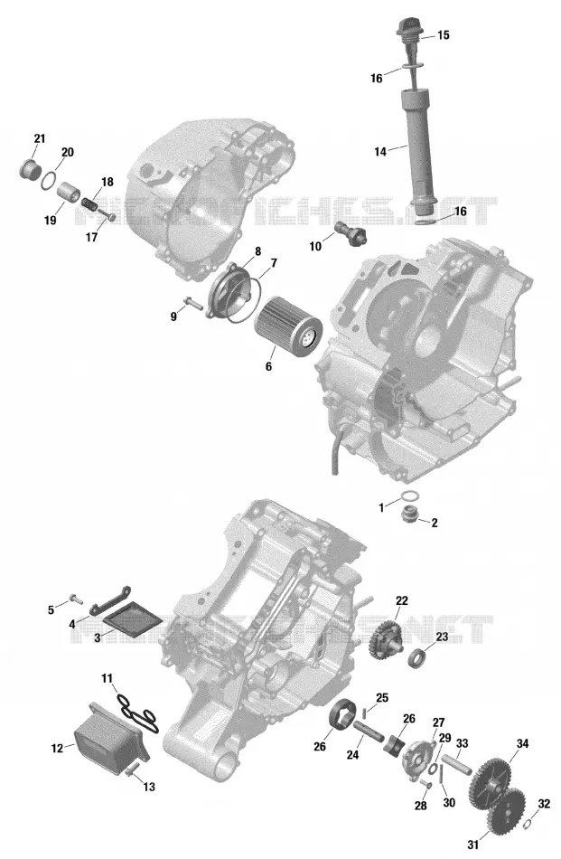 01- ROTAX - LUBRIFICATION DU MOTEUR
