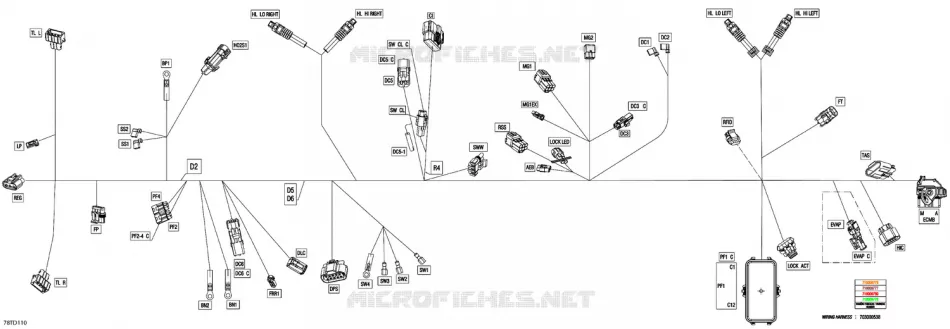 08- ELEKTRISCH HARNAS - MAIN HARNESS - 710009779
