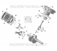 01- ROTAX - CRANKSHAFT, PISTONS AND CYLINDER