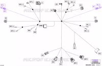 08- ELEKTRISCH HARNAS - CONSOLE WIRING HARNESS - 710008818
