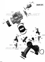 Inlaatspruitstuk en gasklephuis