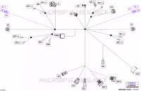 08- ELEKTRISCH HARNAS - CONSOLE WIRING HARNESS - 710008818
