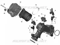 Motor - Inlaatspruitstuk EN GASKLEP HUIS