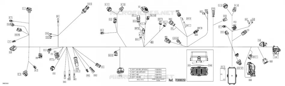 08- ELEKTRISCH HARNAS - MAIN HARNESS - 710009198