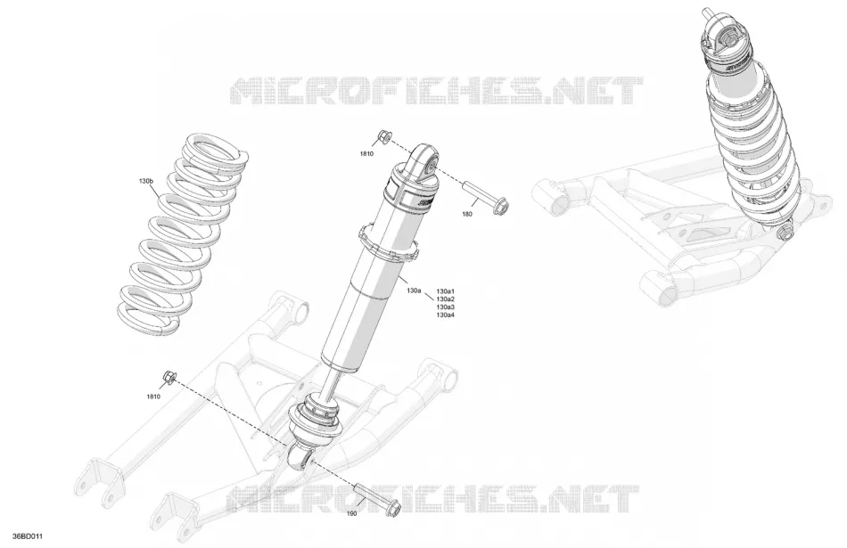 ACHTERWIELOPHANGING SHOCKS