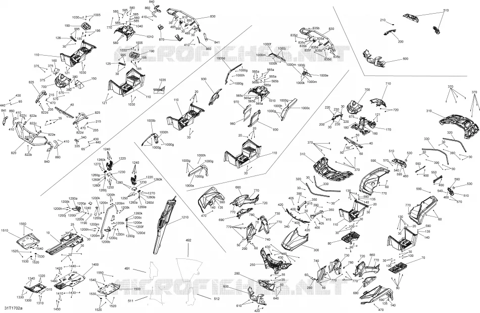 CARROSSERIE ACCESSOIRES zonder spatbord