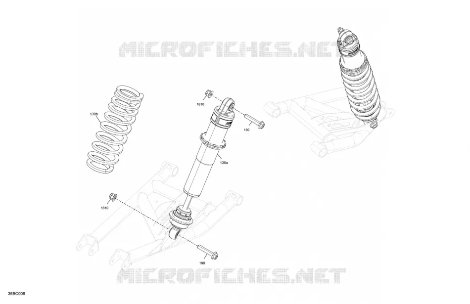 ACHTERWIELOPHANGING SHOCKS