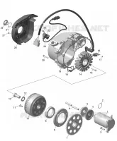 01- ROTAX - MAGNETO AND ELEKTRISCH HARNAS STARTER
