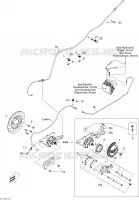 Achter hydraulische rem